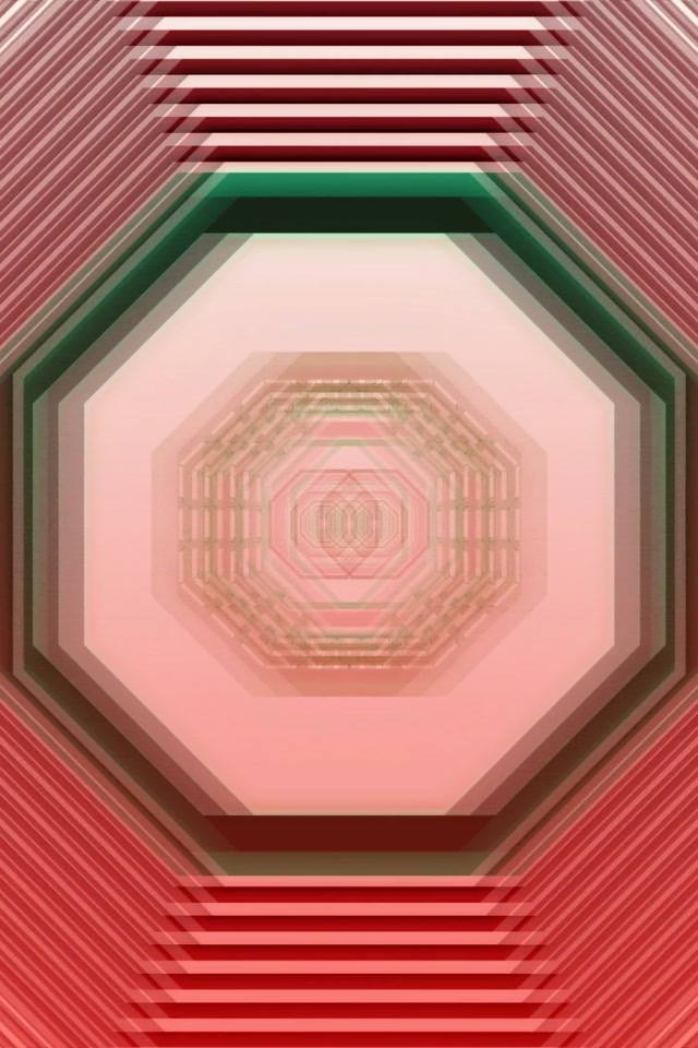 VJ Loop Neon Tunnel 9:16 Portrait 60fps Screensaver Octagonal Vortex