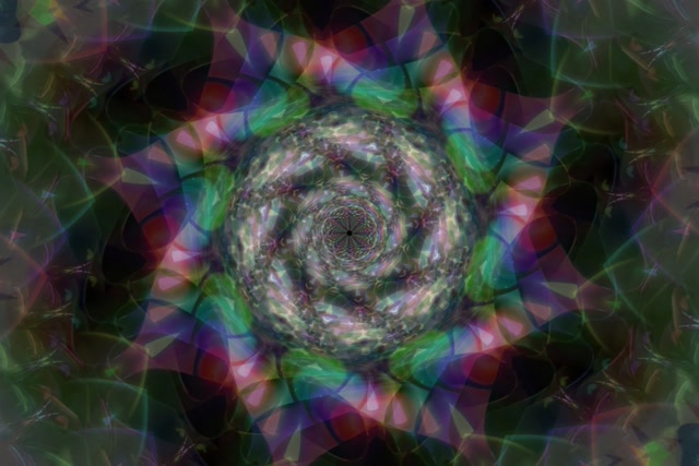 Neon Tunnel Spiraling Kaleidoscope Vortex 3:2 Surface 60fps Screensaver VJ Loop