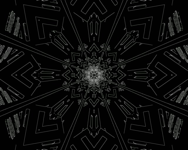 Kaleidoscope Neon Tunnel 5:4 Industrial VJ Loop 60fps Screensaver