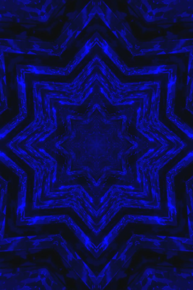 sininen neon-tunneli tähti näytönsäästäjä 2:3 valokuvaksi pystysuunta 60fps VJ Loop