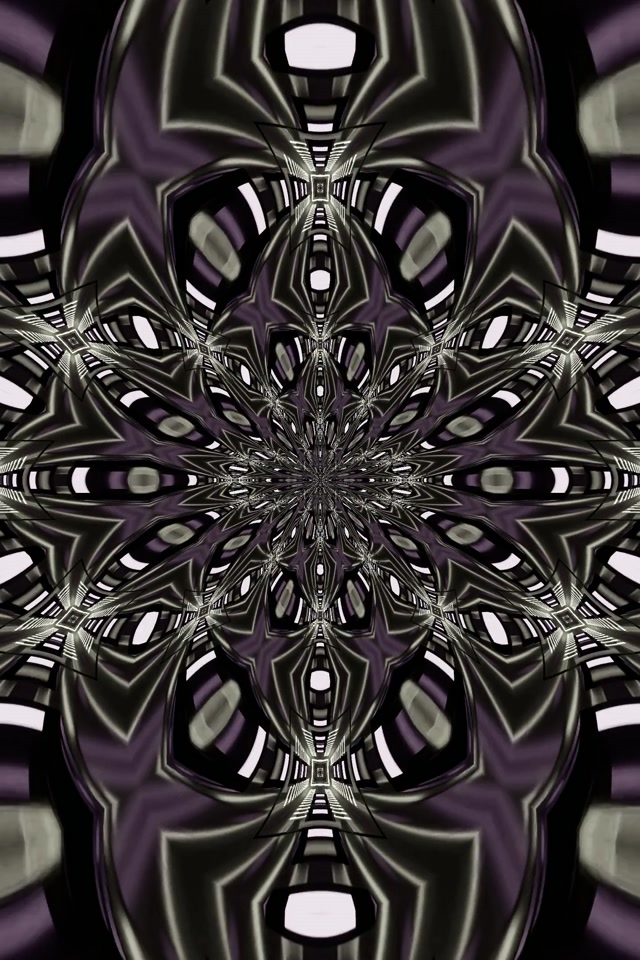 Neon Tunneli Fraktaali Kaleidoskooppi Näytönsäästäjä 2:3 Valokuva Pysty 60fps VJLoops