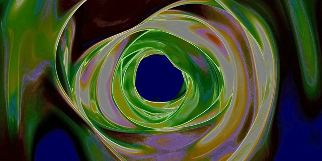 Neon Tunneli Näytönsäästäjä Vihreä Kierre 2:1 Univisium 60fps VJLoops Windows 11 PC