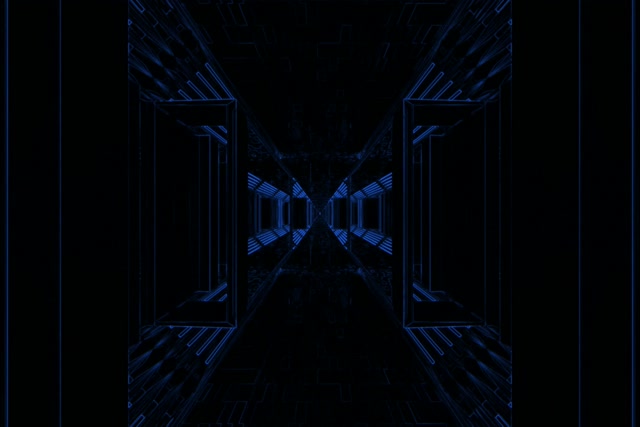Neon Tunneli Sininen Verkko VJ Loop 3:2 Surface 60fps Näytönsäästäjä