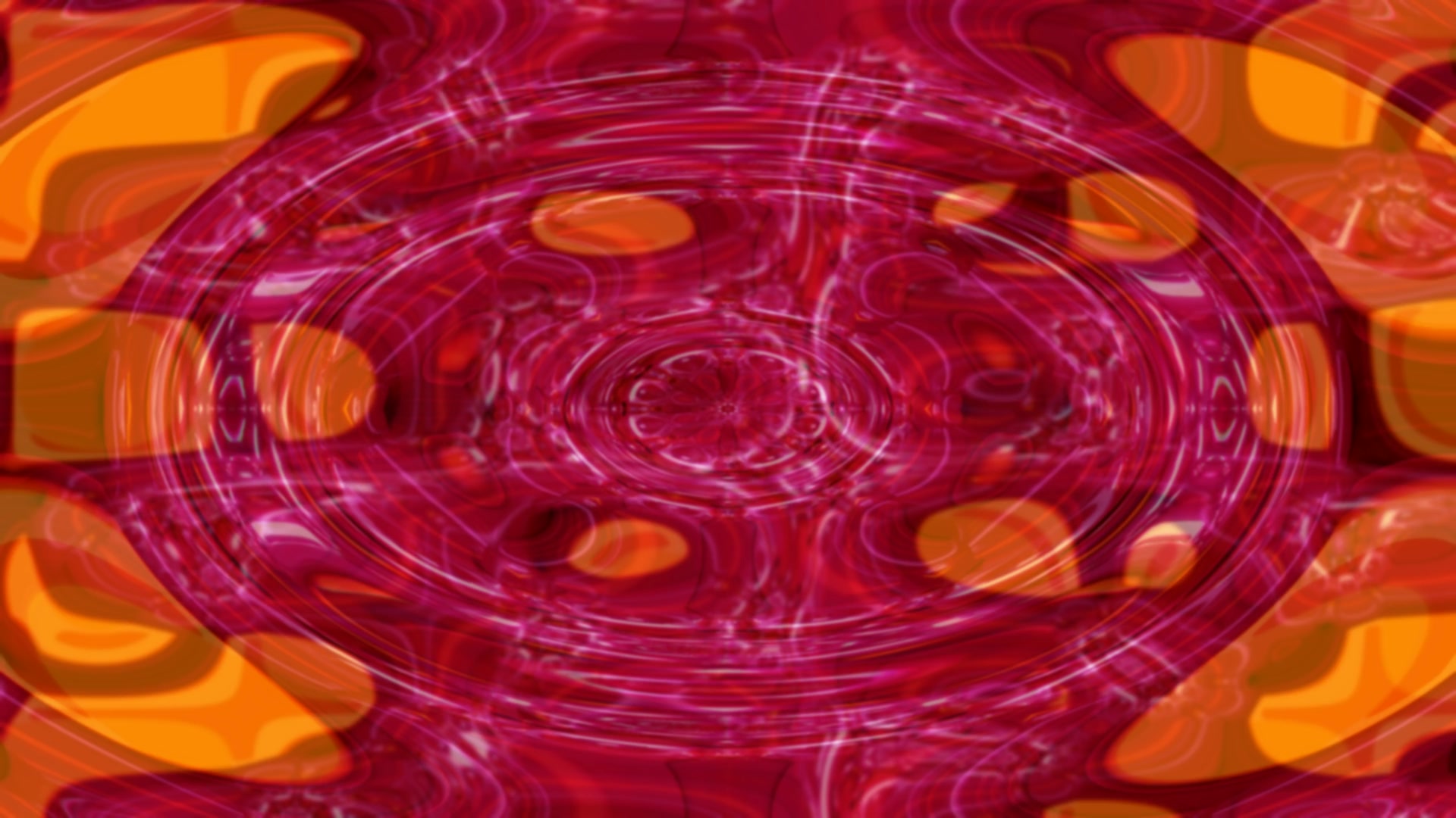 Neon Tunnel Screensaver 4K UHD 60FPS Red Orange VJ Loop