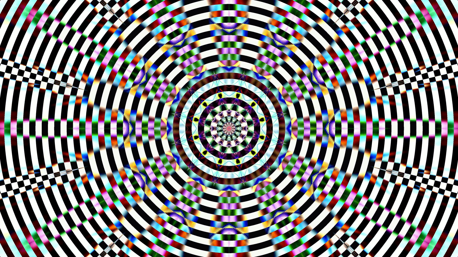 Neon Tunnel Hypnotic Vj Loop 4K UHD 60fps Screensaver Live Wallpaper