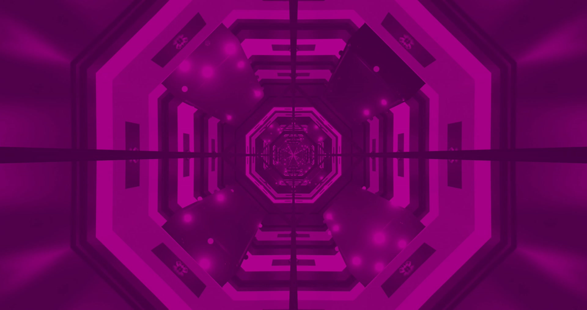 Tunnel Néon Violet Économiseur d'Écran 4K UHD 60fps VJ Loop Économiseur PC