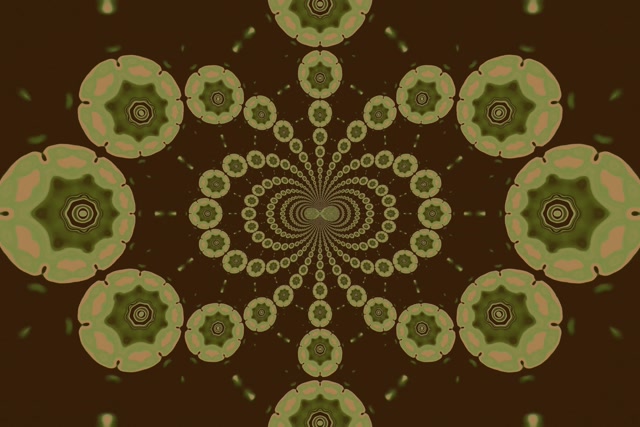 VJ Loop Tunnel Néon Mandala Kaléidoscope 3:2 Surface 60fps Écran de Veille