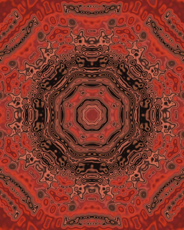 Tunnel Néon Rouge Économiseur d'Écran 60fps 4:5 Instagram VJLoops PC Portable