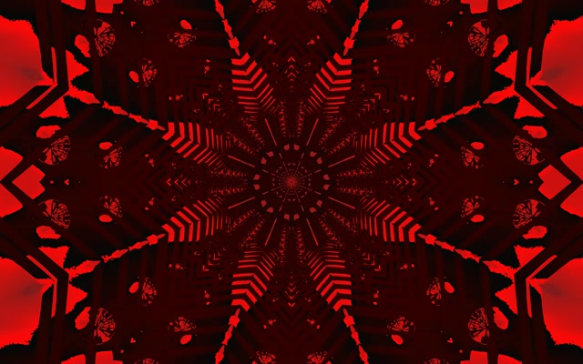 Tunnel Néon Rouge Vortex Étoile VJ Loop 60fps 16:10 MacBook Écran de Veille