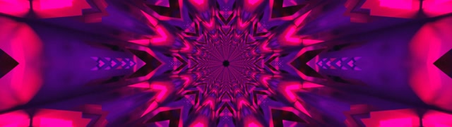 Tunnel Néon Éclat Kaléidoscope Fractal 32:9 Super Ultra-Large 60fps Économiseur d'Écran VJ Loop
