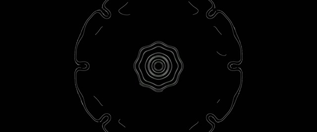 Tunnel Néon Blanc Économiseur d'Écran 2.39:1 Cinemascope 60fps VJ Loop PC