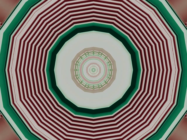 VJ Loop Tunnel Néon Rouge Vert Spirale Rayée Économiseur d'Écran 4:3 Classique 60fps