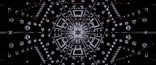 Tunnel Néon Hexagone Cristal VJ Loop 2.39:1 Cinemascope 60fps Écran de Veille