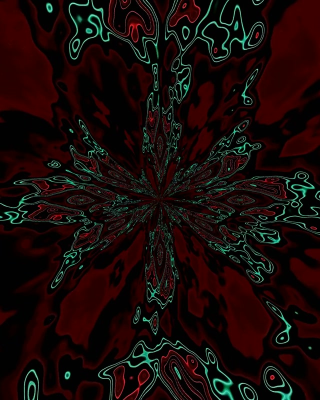 Tunnel Néon Floraison Fractale 60fps VJ Loop 4:5 Instagram Économiseur d'écran