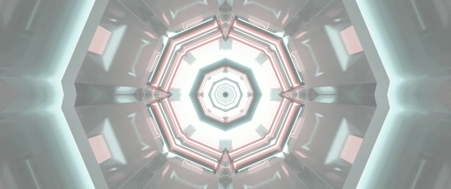 Tunnel Néon Vortex Octogone Économiseur d'Écran 2.39:1 Cinemascope 60fps VJ Loop