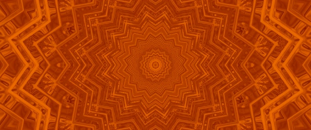 Tunnel Néon Orange Kaléidoscope Étoile 2.39:1 Cinemascope 60fps Économiseur d'écran Vj Loop