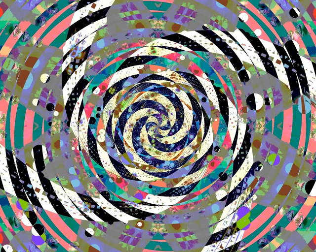 Tunnel Néon Spirale Vortex 5:4 industriel 60fps Économiseur d'écran VJLoops