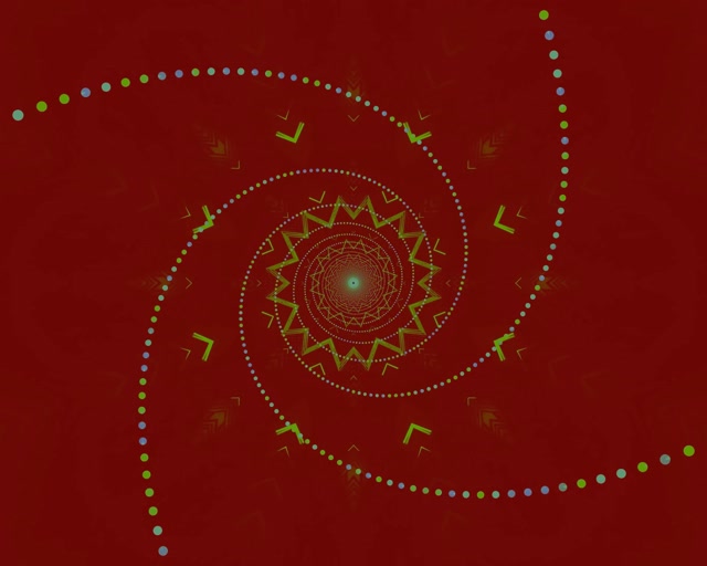 Tunnel Néon Kaléidoscope Étoile Vortex VJ Loop 5:4 Industrial 60fps Économiseur d'écran