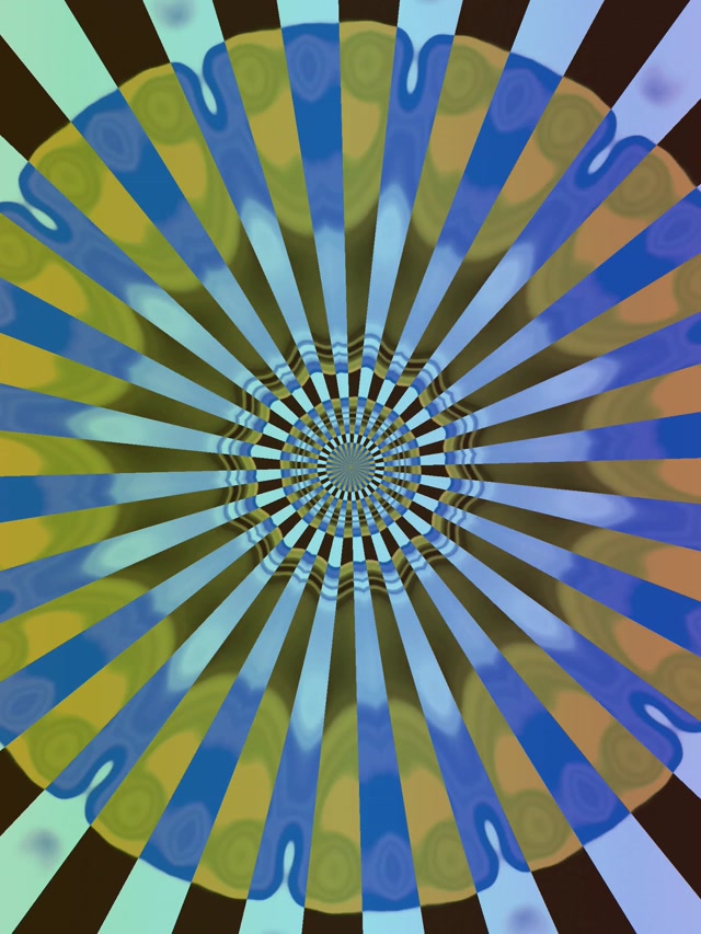 Tunnel Néon Kaléidoscope Éclat VJ Loop 3:4 iPad Portrait 60fps Économiseur d'Écran