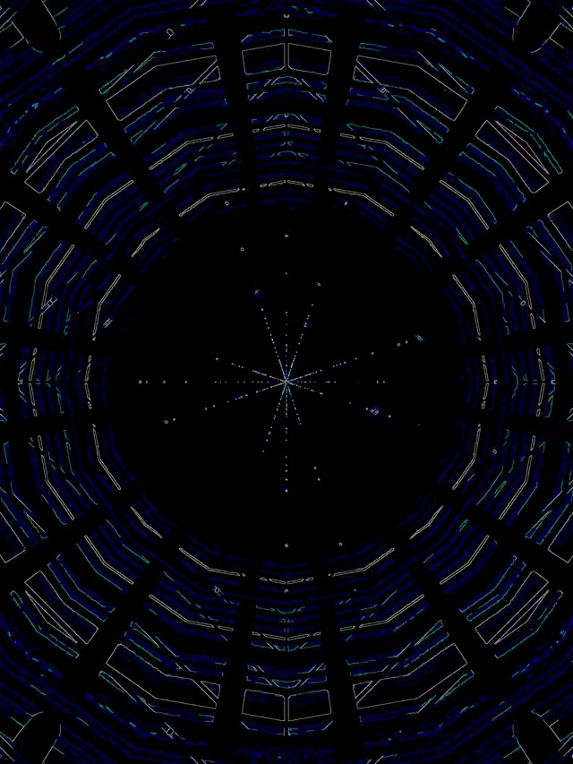 Tunnel Néon Diamant Vortex VJLoops 3:4 iPad Portrait 60fps Économiseur d'écran