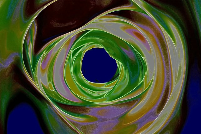 Tunnel Néon Économiseur d'Écran 3:2 Surface 60fps Tourbillon Vert Violet VJLoops Windows 10 PC