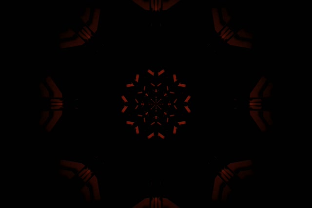 Vj loop Tunnel Néon Rouge Flocon de Neige Fractal 3:2 surface 60fps économiseur d'écran