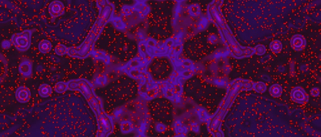 Neon Tunnel Purple Red Cell Vj Loop 21:9 Ultrawide 60fps Screensaver