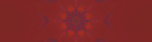 Tunnel Néon Rouge Flocon de Neige Mandala VJ Loop 32:9 Super Ultrawide 60fps Économiseur d'écran