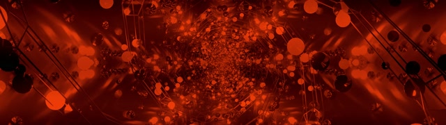 Tunnel Néon Rouge Bokeh Économiseur d'écran 32:9 Super Ultra-large 60fps VJ Loop