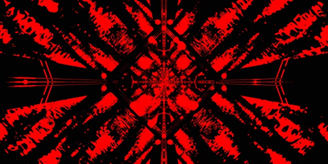 Tunnel Néon Rouge Noir Économiseur d'écran 2:1 Univisium 60fps VJ Loop PC Laptop