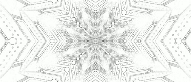 Tunnel Néon Blanc Flocon de Neige 21:9 Ultra-large 60fps Économiseur d'Écran PC VJ Loop