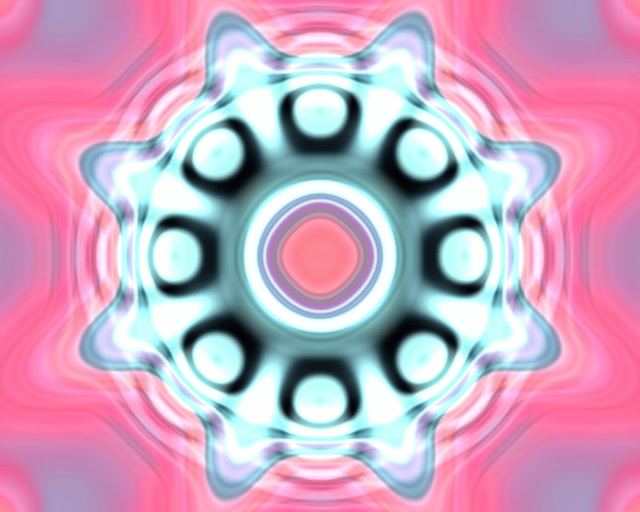 Pulsating Gear Neon Tunnel 5:4 Industrial VJ Loop 60fps Screensaver