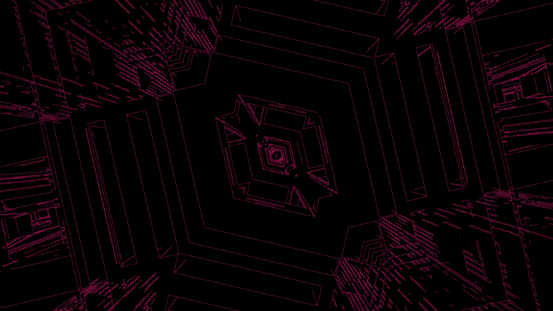 Túinéal Cibearnach Magenta Scáileánaoir 4K UHD 60fps Live Wallpaper