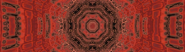 Mandala Dearg Tollan Neon 32:9 Oll-ultraleathan 60fps Scáileán Coimeádach Ríomhaire VJ Loop