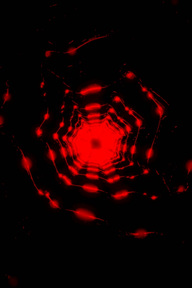 Red Neon Tunnel Octagon Vortex | 2:3 Portrait 60fps VJ Loop Screensaver
