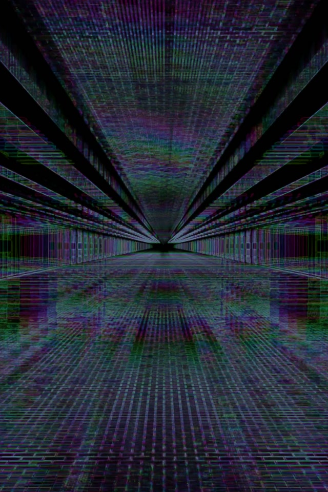 Tollán Neon Glitch Greille VJ Loop 2:3 Grianghraf Portráid 60fps Scáileánchoiméadaí