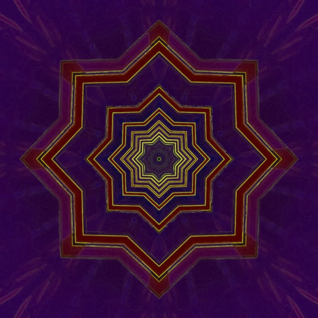 Túinéal Neon Réalta Vortex Dearg Gorm 1:1 Square 60fps Scáileánaoir VjLoops