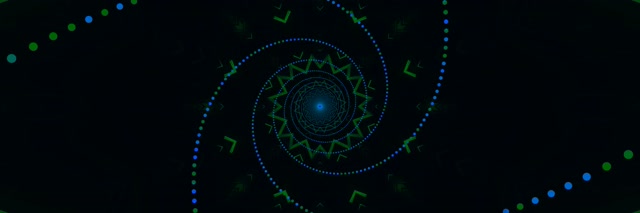 Tollán Neon Bíseach Gorm Glas Spárálaí Scáileáin 3:1 Trí Leathan 60fps VJLoops