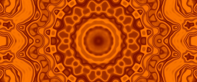 Tollán Neon Mandala Oráiste Lúb VJ 2.39:1 Cinemascope 60fps Spárálaí Scáileáin