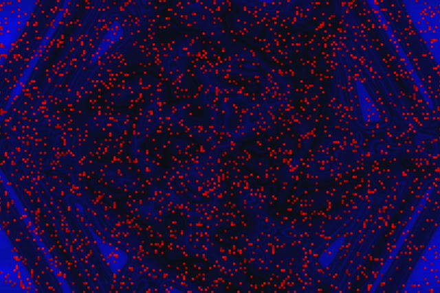 Tollán Neon Guairneán Picteilín Dearg 3:2 Surface 60fps Scáileánchoiméadaí VJ Loop