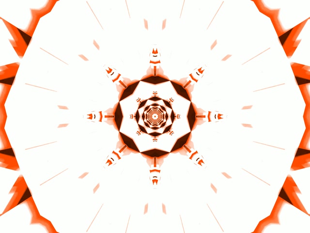 Tollan Neon Caileideasócóp Réalta Dearg Vj Loop 4:3 Clasaiceach 60fps Spárálaí Scáileáin