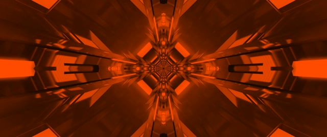 Red Geometric Neon Tunnel VJ Loop 2.39:1 Cinemascope 60fps Screensaver