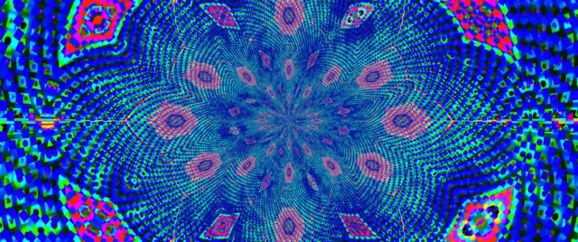 Neon Tunnel Spiral Hex Vortex Blue Green 2.39:1 Cinemascope 60fps Screensaver Vj Loop