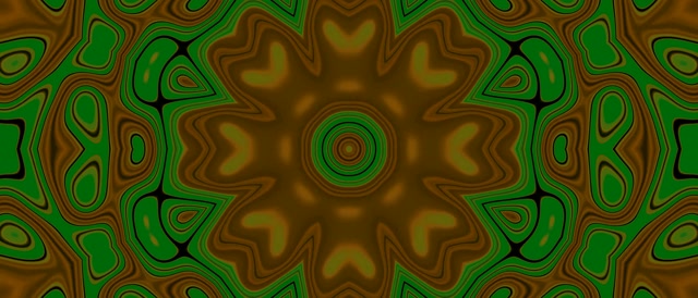 Tollán Neon Mandala Giar Glas VJ Loop 21:9 Ultraleathan 60fps Spárálóir Scáileáin