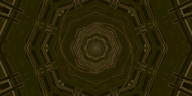 Scáileán Foluain Tonn Neon Octagon Vortex VJ Loop 2:1 Univisium 60fps