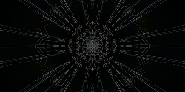 Scáileán Foluain Tonn Neon Dark Mandala 2:1 Univisium 60fps VJ Loop