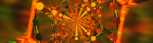 Scáileán Coimeádach Tollan Neon 60fps 32:9 Oll-ultraleathan Oráiste VJ Loop