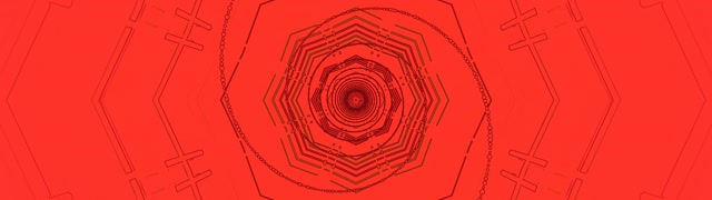 Tollán Neon Dearg Heicsigean Vortex VJLoops 32:9 Ollleathan 60fps Spárálaí Scáileáin