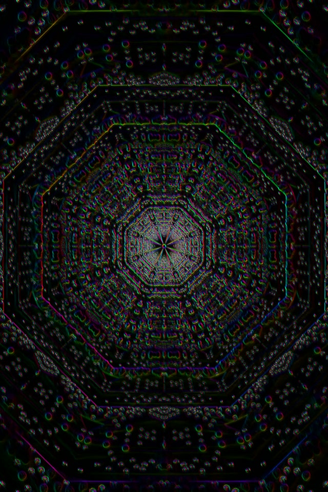 Neon Tunnel Kaleidoscope Vortex 2:3 Portrait 60fps Screensaver Loop