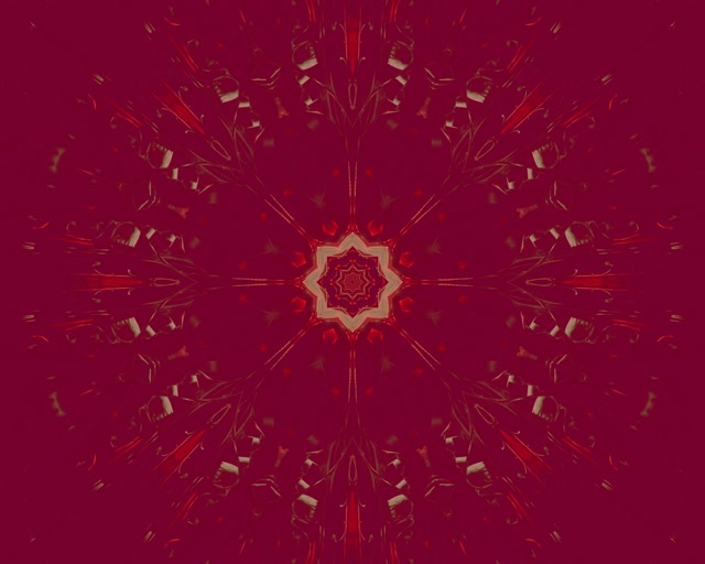 VjLoops Tollán Neon Réalta Mandala Fractálach 5:4 tionsclaíoch 60fps Scáileán Cosanta